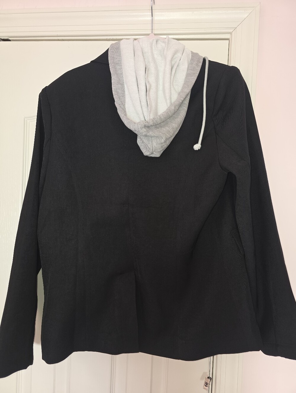 Six / Fifty Mixed Blazer Faux Hoodie Size L NWT - Picture 5 of 6